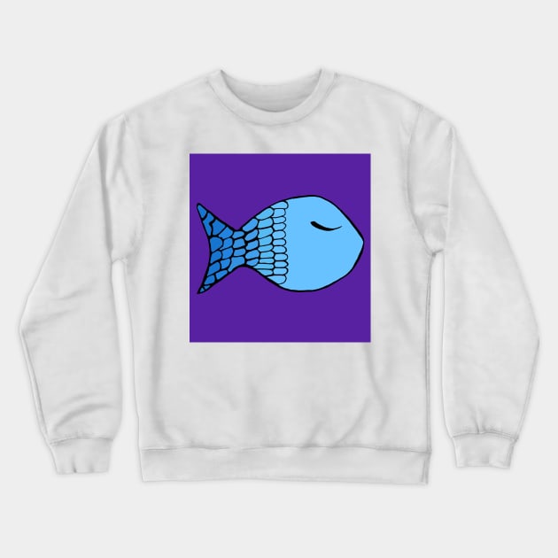 Fish design digital artwork Crewneck Sweatshirt by SafariByMarisa